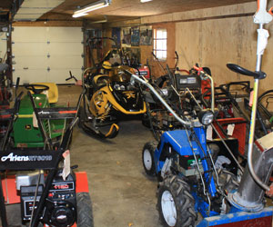 The shop staff at E & F Sauder Sales & Service are accustomed to performing repairs on a wide variety of machinery.