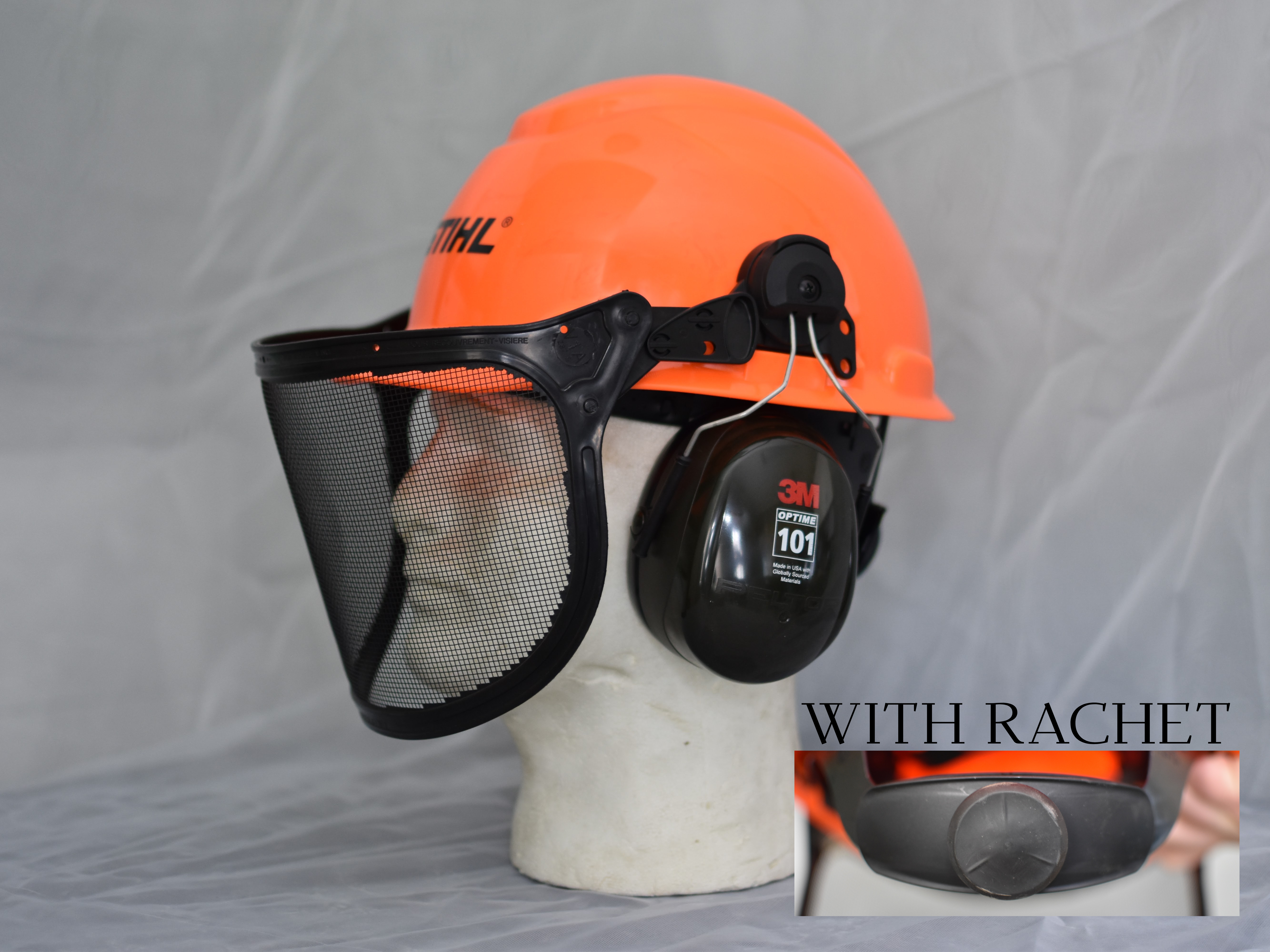 Stihl Deluxe "A" Helmet W/ Wheel Rachet