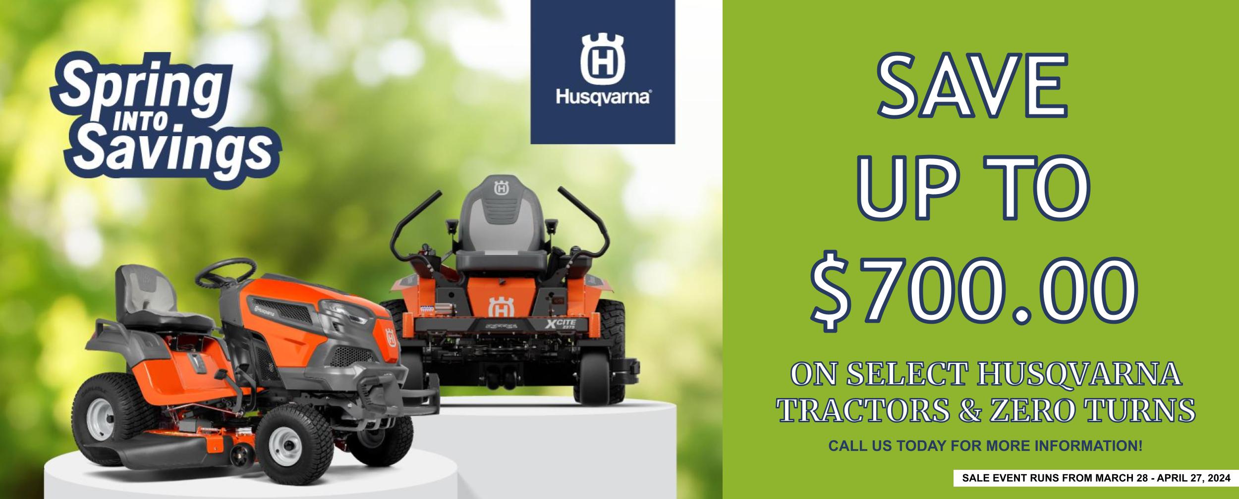 Husqvarna Spring Into Savings 2024 - tractor
